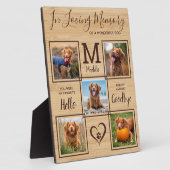 In Love Memory 5 Foto Collage Pet Memorial Fotoplatte (Seite)