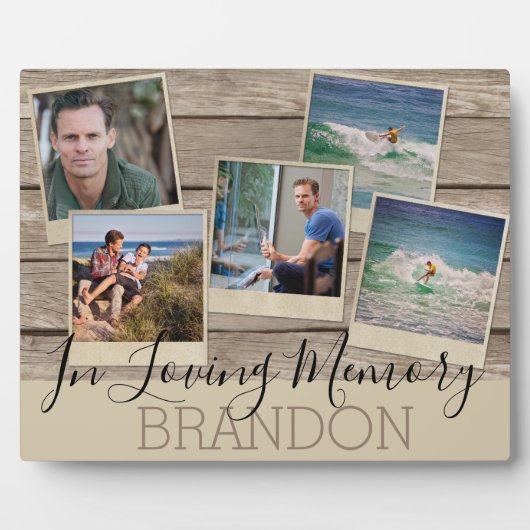 In Love Memory | 5 FOTO | Gedenkstätte Fotoplatte (Vorderseite)
