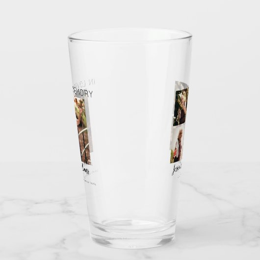 In Love Memory | 5 FotoCollage | Memorial Glas (Links)