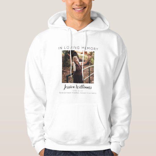 In Love Memory | 5 FotoCollage | Memorial Hoodie (Vorderseite)