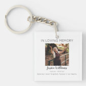 In Love Memory | 5 FotoCollage | Memorial Schlüsselanhänger (Vorderseite)
