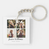 In Love Memory | 5 FotoCollage | Memorial Schlüsselanhänger (Rückseite)