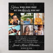 In Love Memory | 6 Foto Collage Beerdigung Poster (Vorne)