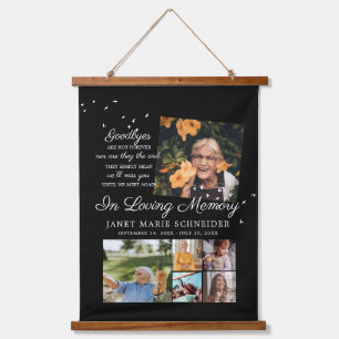In Love Memory 6 Foto Collage Beerdigung Wandteppich Mit Holzrahmen