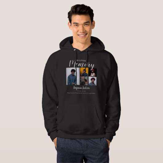 In Love Memory | 6 FotoCollage | Memorial Hoodie (Vorne ganz)