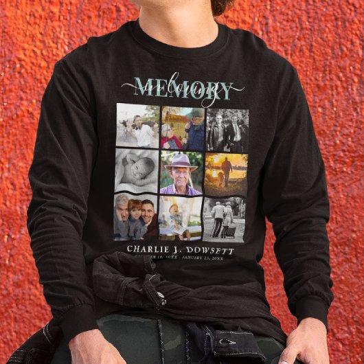 In Love Memory 9 Foto Collage Memorial Tribute Sweatshirt
