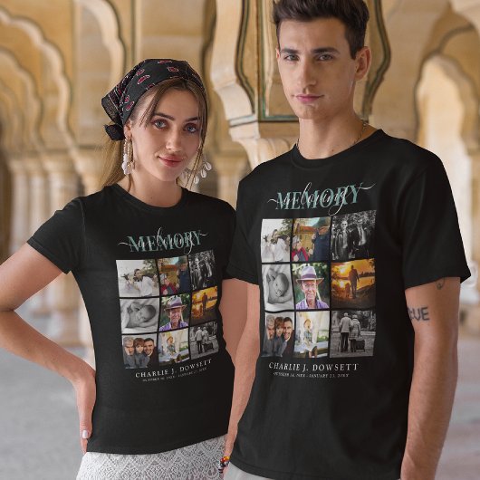 In Love Memory 9Fotocollage Gedenktribut T-Shirt