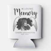 In Love Memory | Angel Wing | Foto Memorial Dosenkühler (Rückseite)