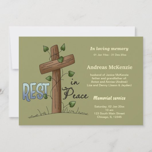 In Love Memory Ankündigung (Vorderseite)