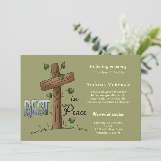 In Love Memory Ankündigung (Stehend Vorderseite)