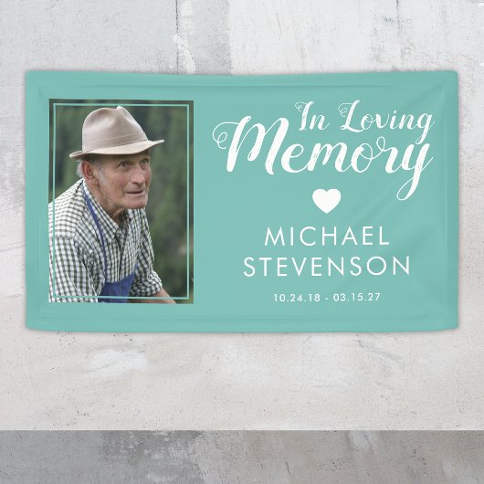 In Love Memory | Aquamarines Memorial Foto Banner