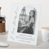 In Love Memory Arch Foto Begrüßung Sockelschild (In Situ)