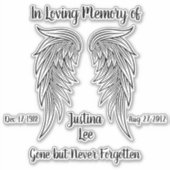 In Love Memory Aufkleber (Vorderseite)