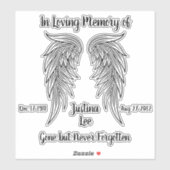 In Love Memory Aufkleber (Blatt)