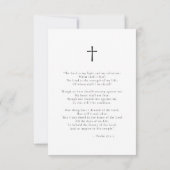 In Love Memory Beerdigung Arch Foto Gebetskarte (Rückseite)