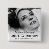 In Love Memory Beerdigung Button (Vorderseite)