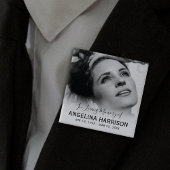 In Love Memory Beerdigung Button