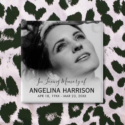 In Love Memory Beerdigung Button