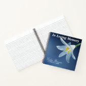 In Love Memory | Beerdigung, Gästebuch Notizblock (Innenseite)