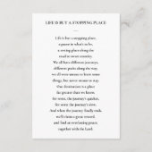 In Love Memory Beerdigung Gebet-Karte mit Foto Begleitkarte (Rückseite)