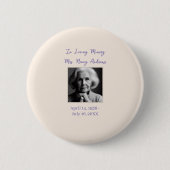 In Love Memory Beerdigung Gedächtnisehre zu wahren Button (Vorderseite)