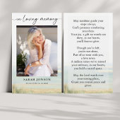 In Love Memory Beerdigung Memorial Foto Gebet