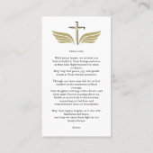 In Love Memory Beerdigung Memorial Foto Gebet Visitenkarte (Rückseite)