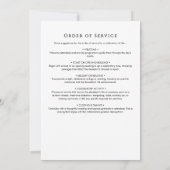 In Love Memory Beerdigung Reihenfolge des Dienstpr Einladung (Rückseite)