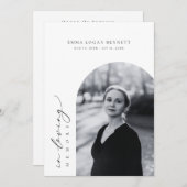 In Love Memory Beerdigung Reihenfolge des Dienstpr Programm (Vorne/Hinten)