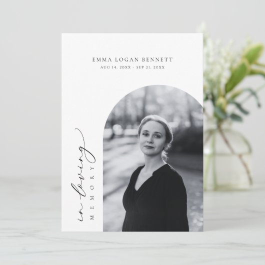 In Love Memory Beerdigung Reihenfolge des Dienstpr Programm (Stehend Vorderseite)