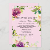 In Love Memory Beerdigung Service-Ibrierung Programm (Vorne/Hinten)