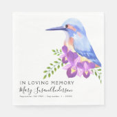 In Love Memory Beerdigung Serviette (Vorderseite)