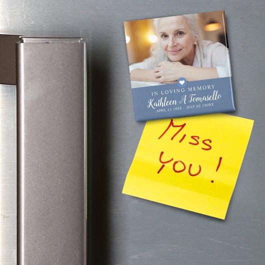 In Love Memory Beileid Foto Magnet