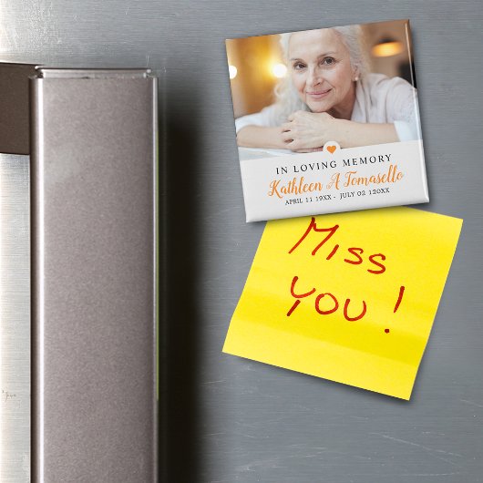 In Love Memory Beileid Foto Magnet