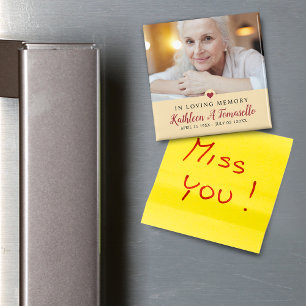 In Love Memory Beileid Foto Magnet