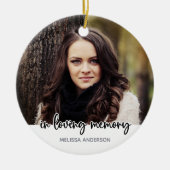 In Love Memory - Beileid Keepake Memorial Keramik Ornament (Vorne)