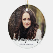 In Love Memory - Beileid Keepake Memorial Keramik Ornament (Links)