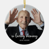 In Love Memory - Beileid Keepake Memorial Keramik Ornament (Vorne)
