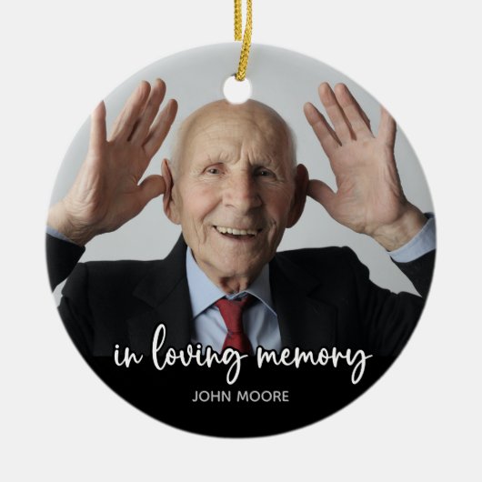 In Love Memory - Beileid Keepake Memorial Keramik Ornament (Vorne)