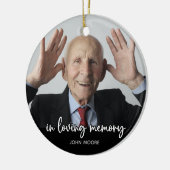 In Love Memory - Beileid Keepake Memorial Keramik Ornament (Links)