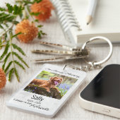 In Love Memory - Beileid Pet Loss Dog Memorial Schlüsselanhänger (Vorderseite rechts)