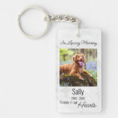 In Love Memory - Beileid Pet Loss Dog Memorial Schlüsselanhänger (Vorderseite)
