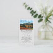 In Love Memory Bereavement Sympathy Card Visitenkarte (Stehend Vorderseite)