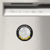 In Love Memory Black Gold Foto Magnet (In Situ (Geschirrspüler))