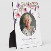 "In Love Memory" Blume Foto Beerdigung Gedenkstätt Fotoplatte (Seite)