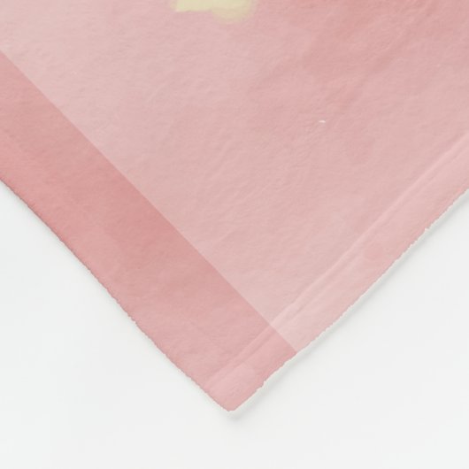 In Love Memory Blush Red Blume Beerdigung Fleecedecke (Ecke)