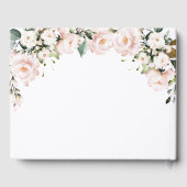 In Love Memory Blush Rose Blume Beerdigung Gästebuch (Rückseite)