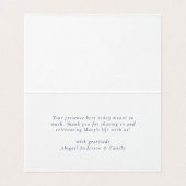 In Love Memory Butterfly Bestattungskarte (Innenseite Aufgefaltet)