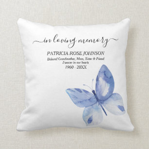 In Love Memory Butterfly Foto Tribute Kissen
