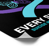 In Love Memory Butterfly Vater Suizidprävention Poster (Ecke)